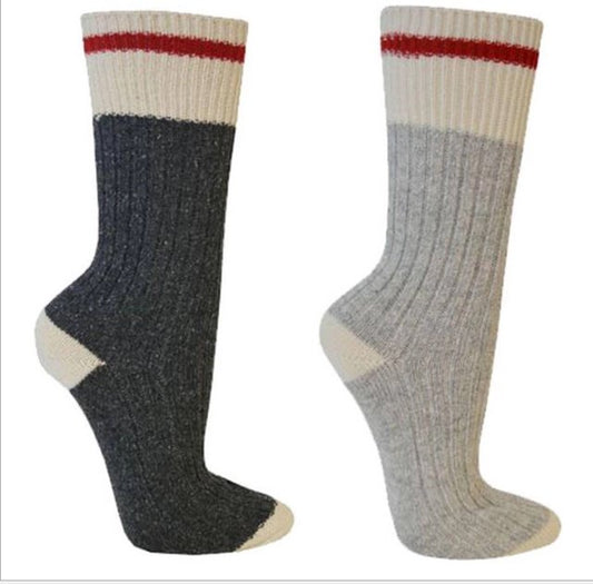 Work sock with stripe