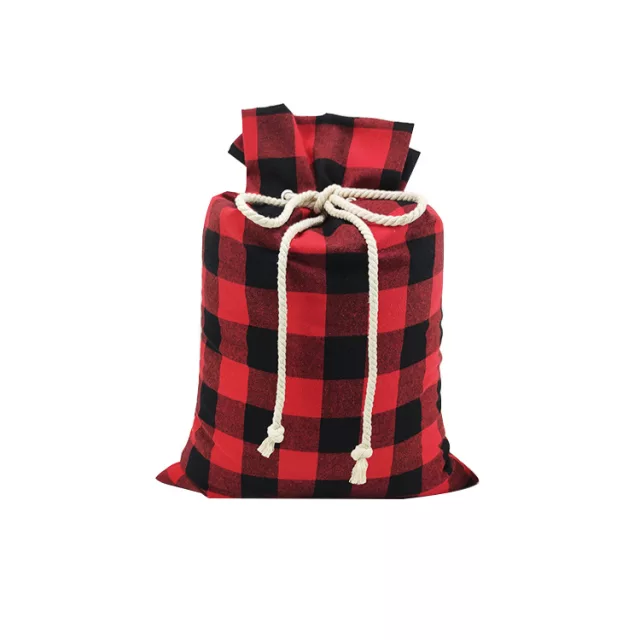 Buffalo Plaid Santa Sack