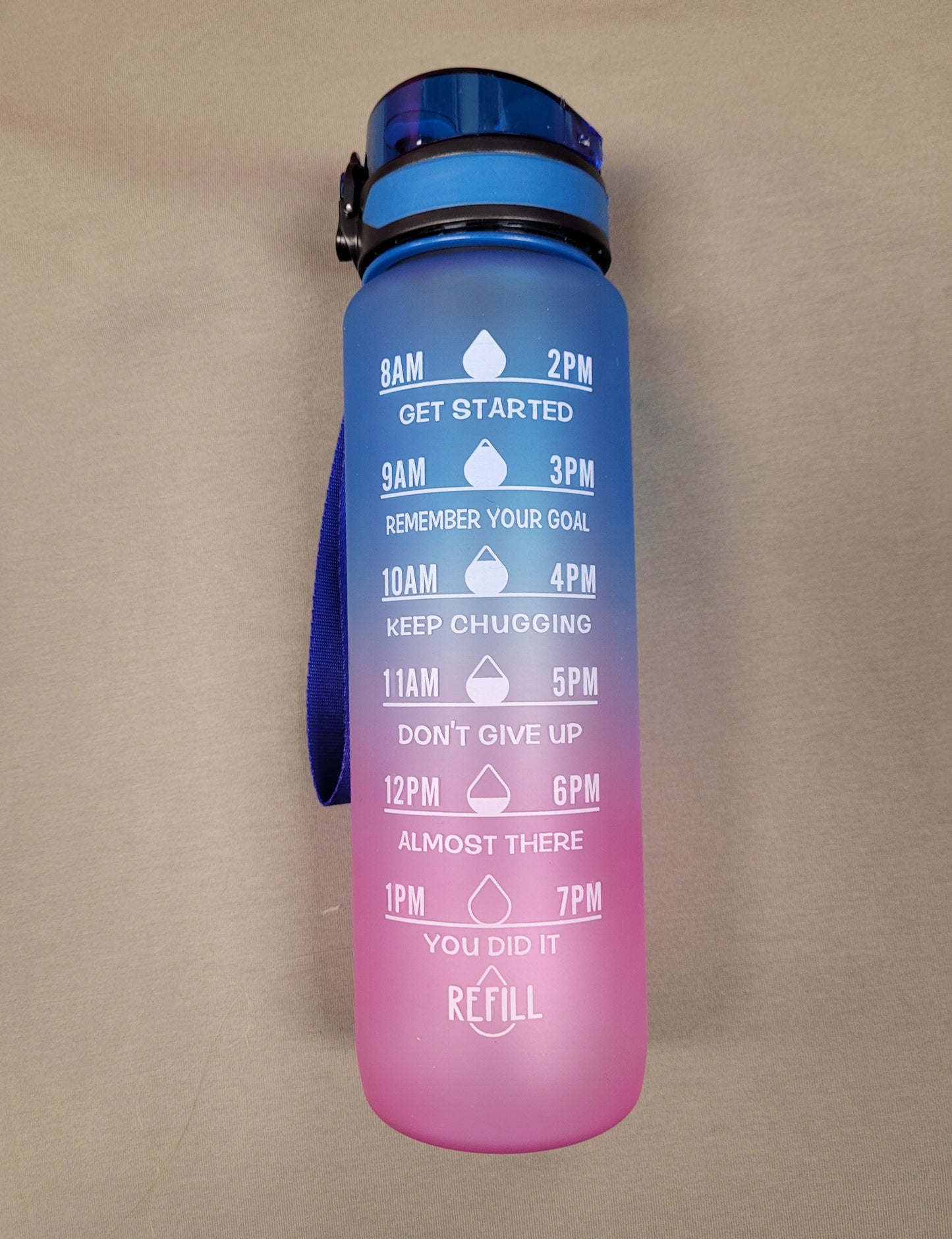 1 Litre Motivational Water Bottle