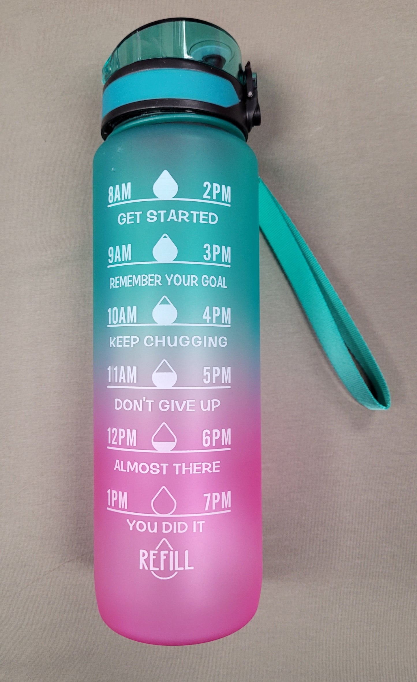 1 Litre Motivational Water Bottle