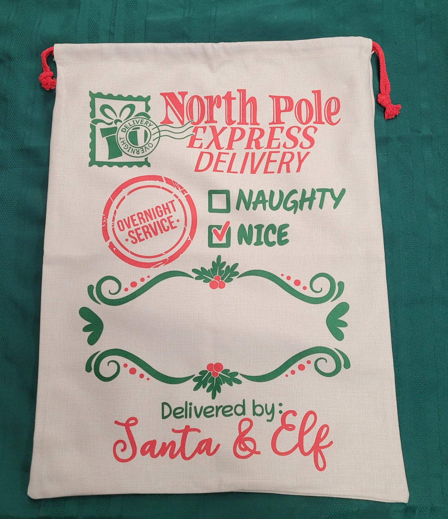 Santa Sacks - Sublimation & HTV