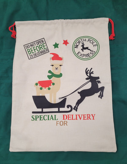 Santa Sacks - Sublimation & HTV