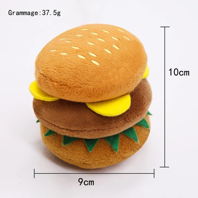 Dog Squeakie Toy Set - Burger 'n' Fries