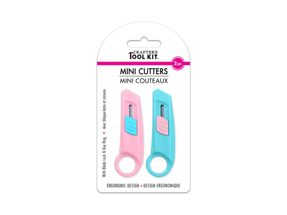 Mini Cutters - Locking w/Key Ring - 2 pack