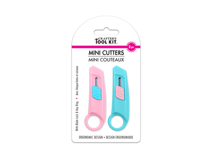 Mini Cutters - Locking w/Key Ring - 2 pack