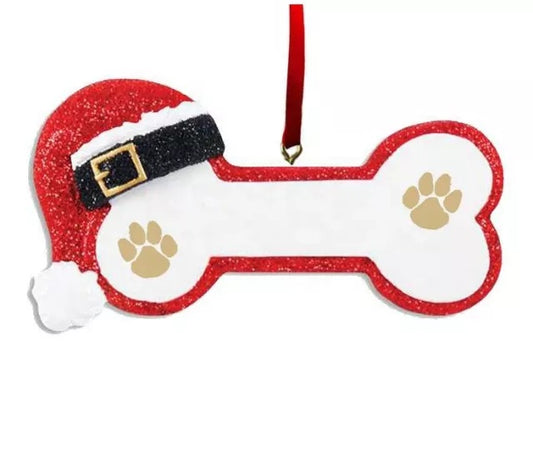 Dog Bone Christmas Ornament