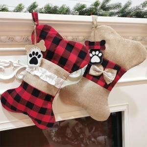 Dog Bone Christmas Stocking - 3 styles