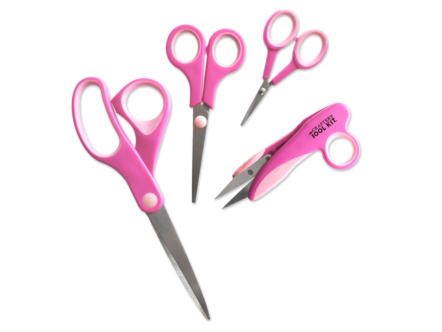 Crafter's Toolkit: Soft-Grip Scissor 4pc Variety-Pack