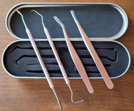 Vinyl Weeding Tool Set in Metal Case.